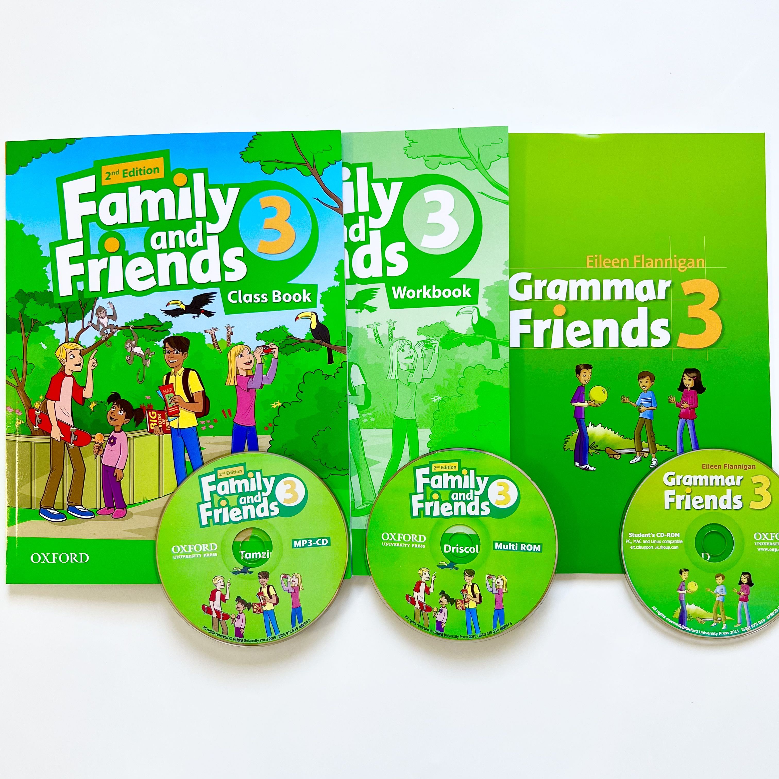 Family and Friends 3 (2nd edition). ПОЛНЫЙ КОМПЛЕКТ: Class Book + Workbook  + Grammar friends 3 + CD | Симмонс Наоми