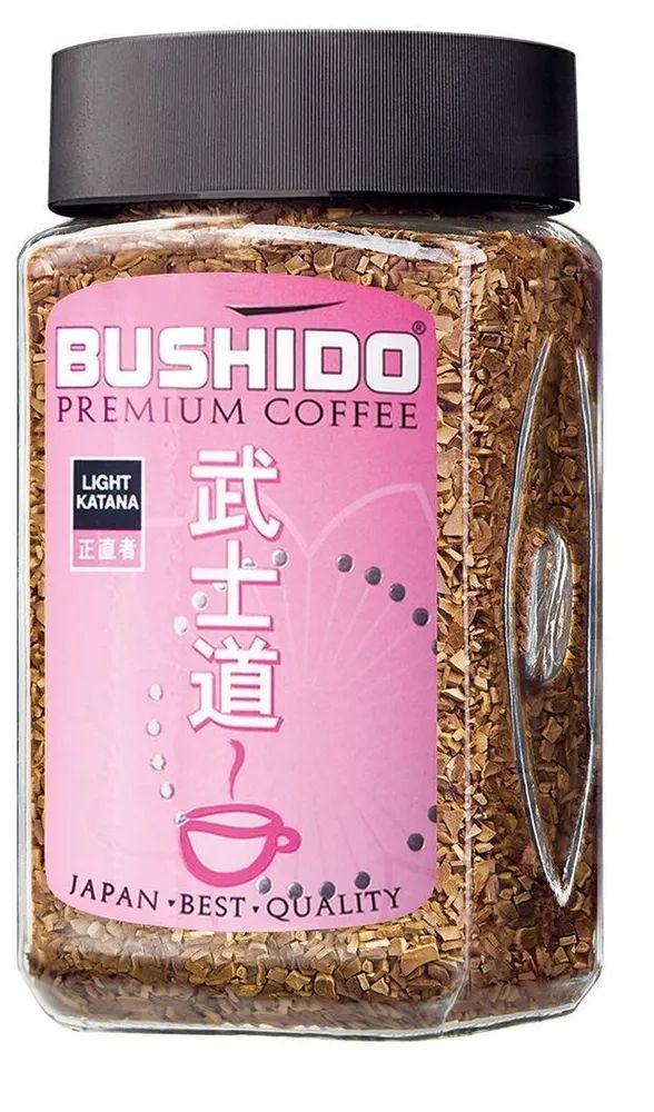 Bushido Light Katana 100г. Кофе Bushido Light Katana 100г. Кофе растворимый Bushido Light Katana. Бушидо премиум кофе. Кофе бушидо купить в спб