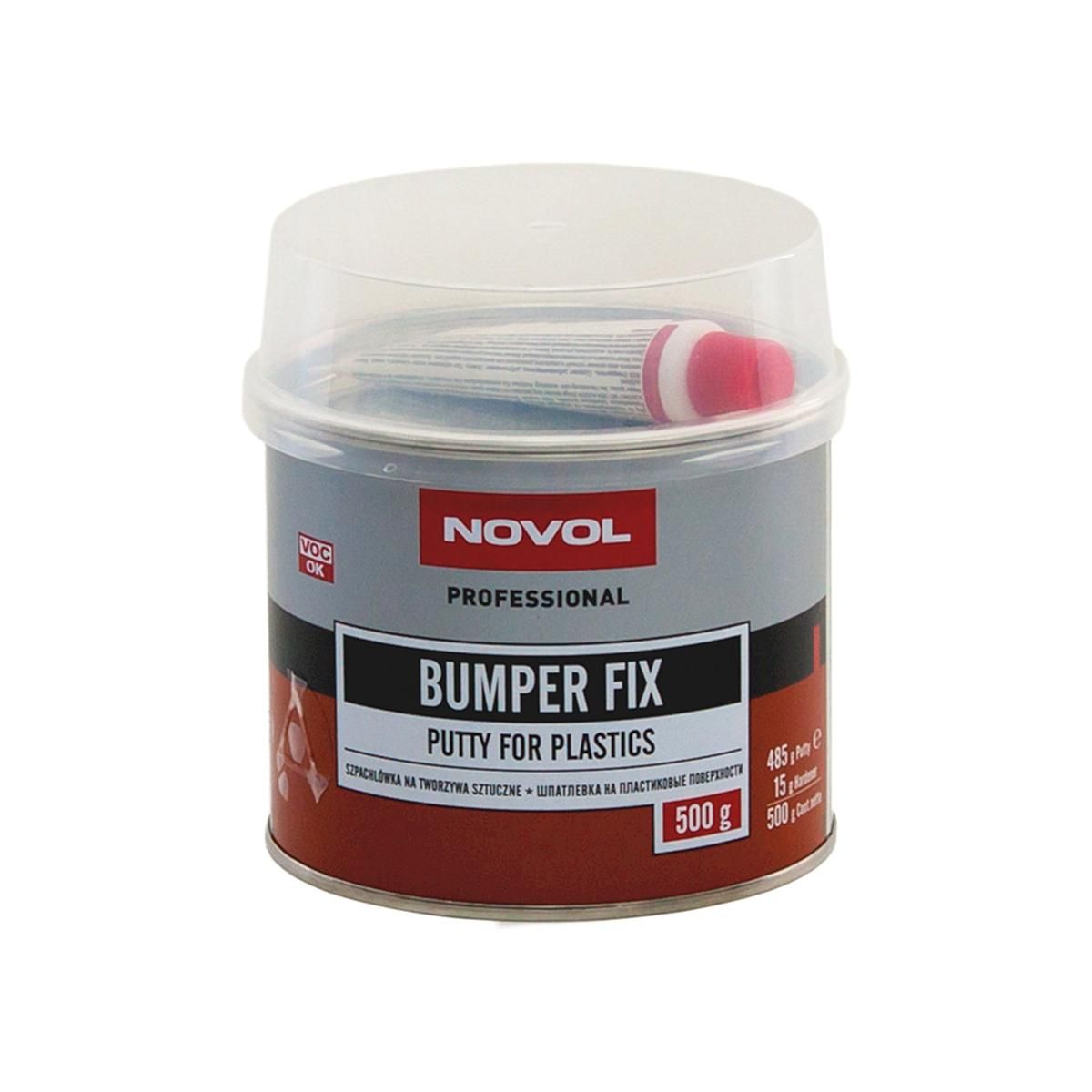 Шпатлевка автомобильная для ремонта пластика и бамперов Novol Bumper Fix Putty For Plastics 0,5 кг.