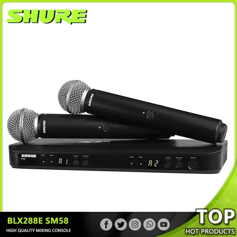 Shure Микрофон для живого вокала BLX288/SM58