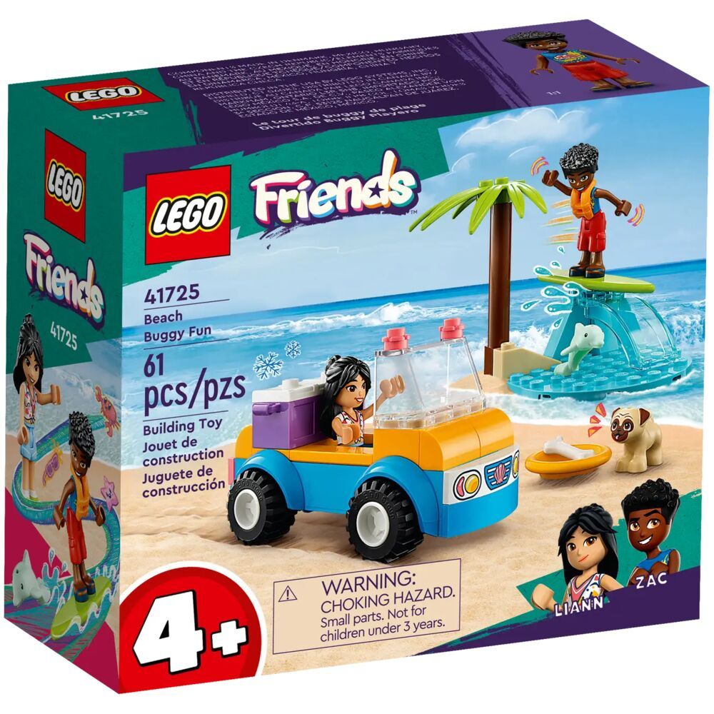 Пластиковый конструктор LEGO Friends Развлечение на пляжном багги 41725 -  купить с доставкой по выгодным ценам в интернет-магазине OZON (1072218762)