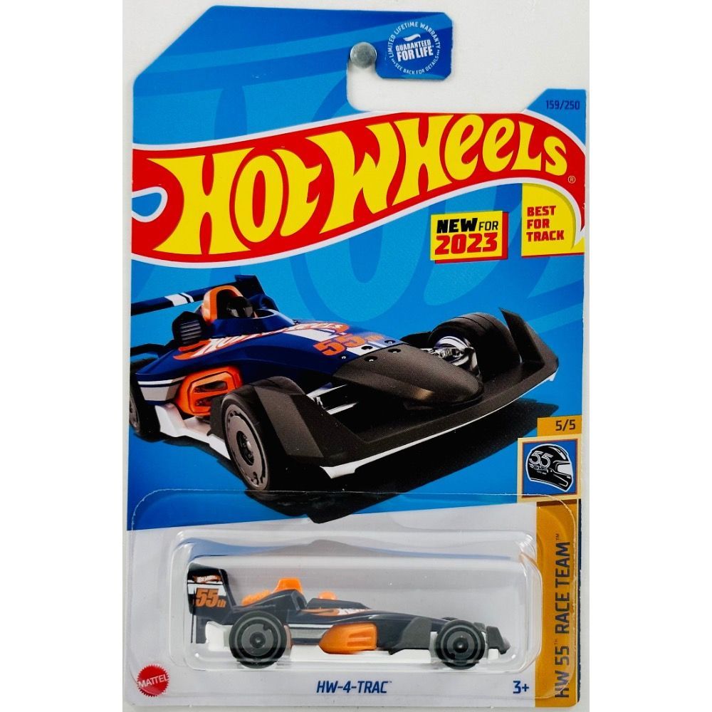 HKG50 Машинка игрушка Hot Wheels металлическая коллекционная HW-4-TRAC  темно синий - купить с доставкой по выгодным ценам в интернет-магазине OZON  (1104967514)