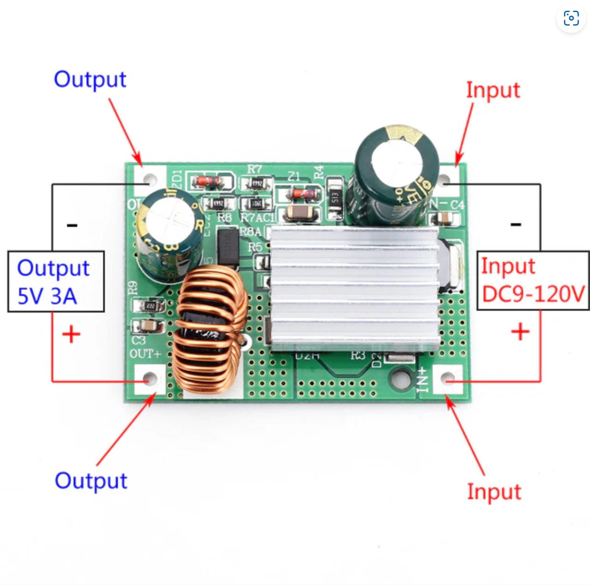 ПонижающийпреобразовательBUCK9-120Vto5V,3A