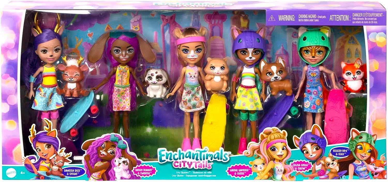 Игровой набор Mattel Enchantimals Поездка по городу, с животными HHC19 -  купить с доставкой по выгодным ценам в интернет-магазине OZON (1119903919)