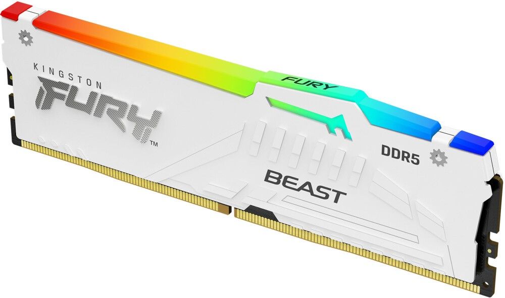 Kingston Fury Оперативная память Beast AMD RGB White DDR5 6000 МГц 1x32 ГБ (KF560C36BWEA-32)