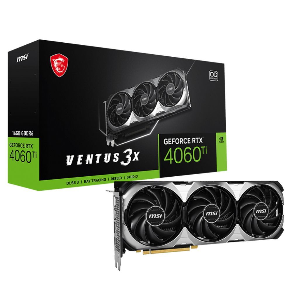 Видеокарта MSI GeForce RTX 4060 Ti, 16 ГБ GDDR6 - купить по низким ценам в  интернет-магазине OZON (1138816484)