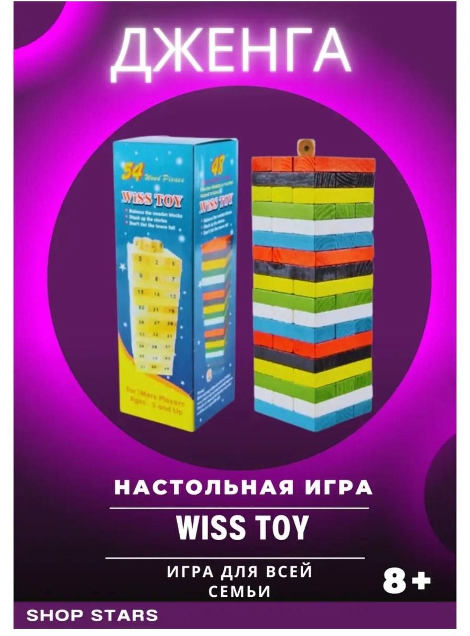 Jenga Настольная игра Падающая башня - купить с доставкой по выгодным ценам  в интернет-магазине OZON (527509818)