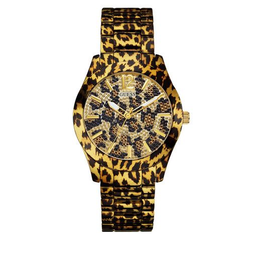 Leopard print store guess watch