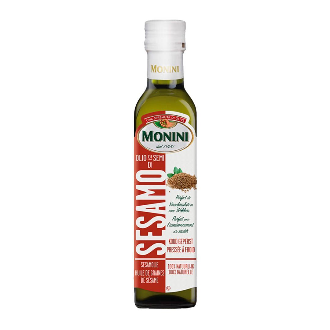 Масло кунжутное Monini Sesame seed Oil Extra Virgin нерафинированное, 0,25л