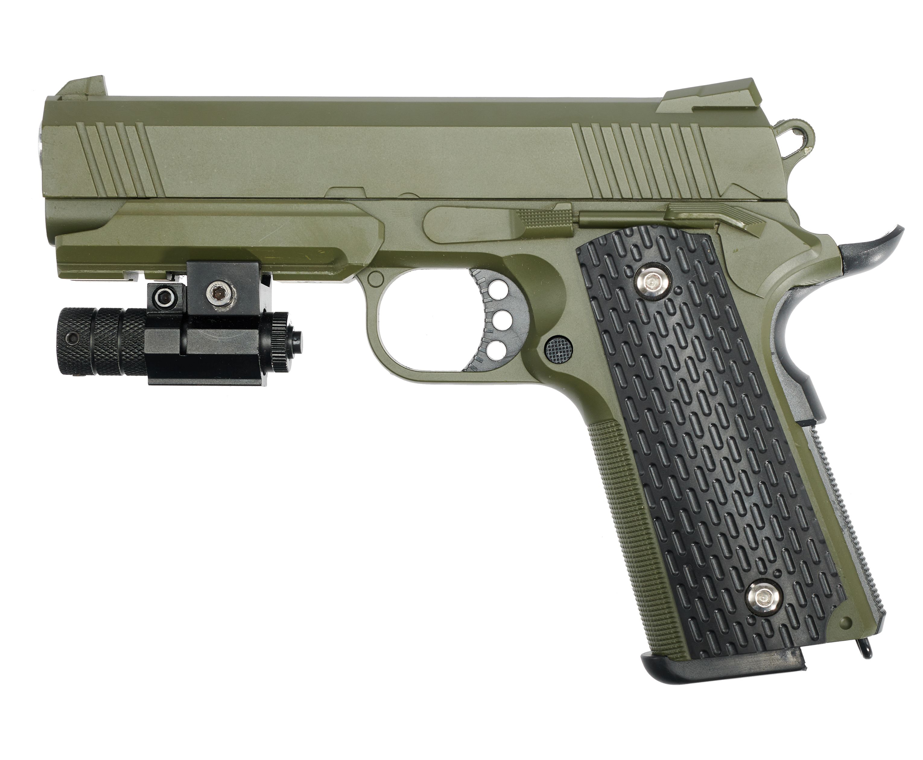 Страйкбольный пистолет Galaxy Colt 1911 PD Rail G.25G