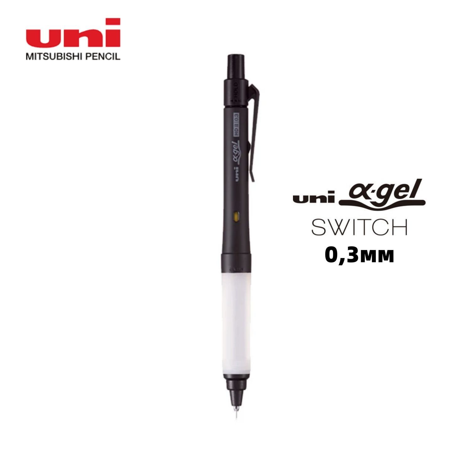 Uni Mitsubishi Pencil Карандаш, толщина: 0.3 мм, 1 шт.