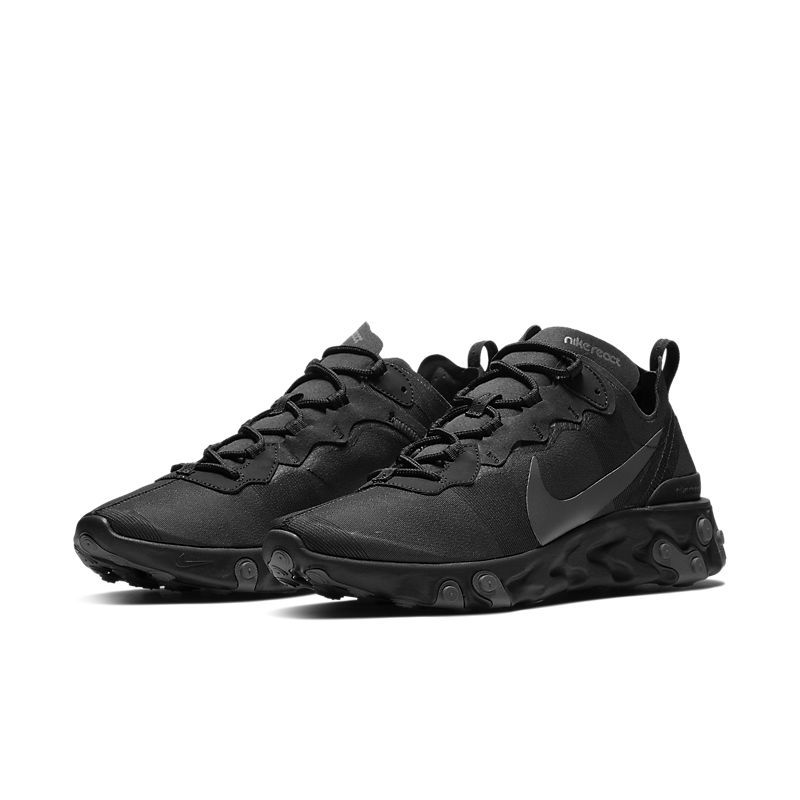 Мужские кроссовки смоленск. Nike React element 55 мужские. Nike React element 55 мужские черные. Черные кроссовки Nike React element 55. Nike React element 85.