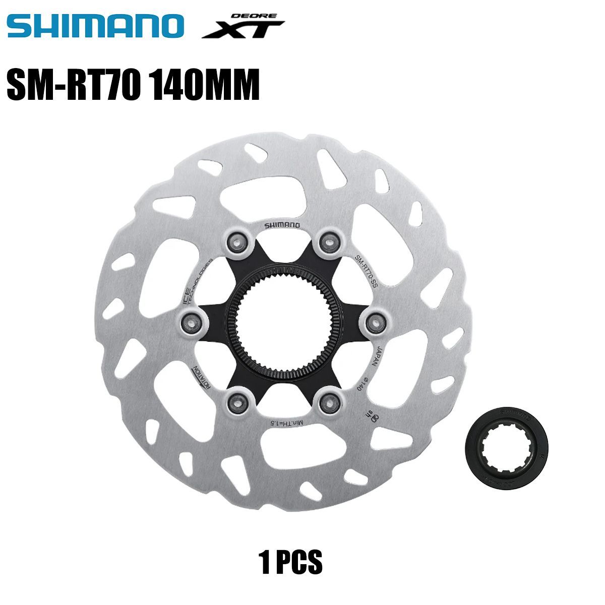 ТормознойдискSHIMANOSLXRT70,140мм,C.Lock