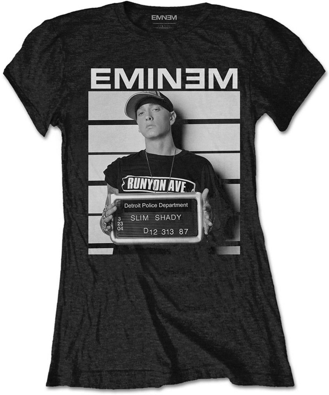 Slim shady текст. Футболка Slim Shady. Eminem mugshot. Эминем арест. Shady Эминем логотип.