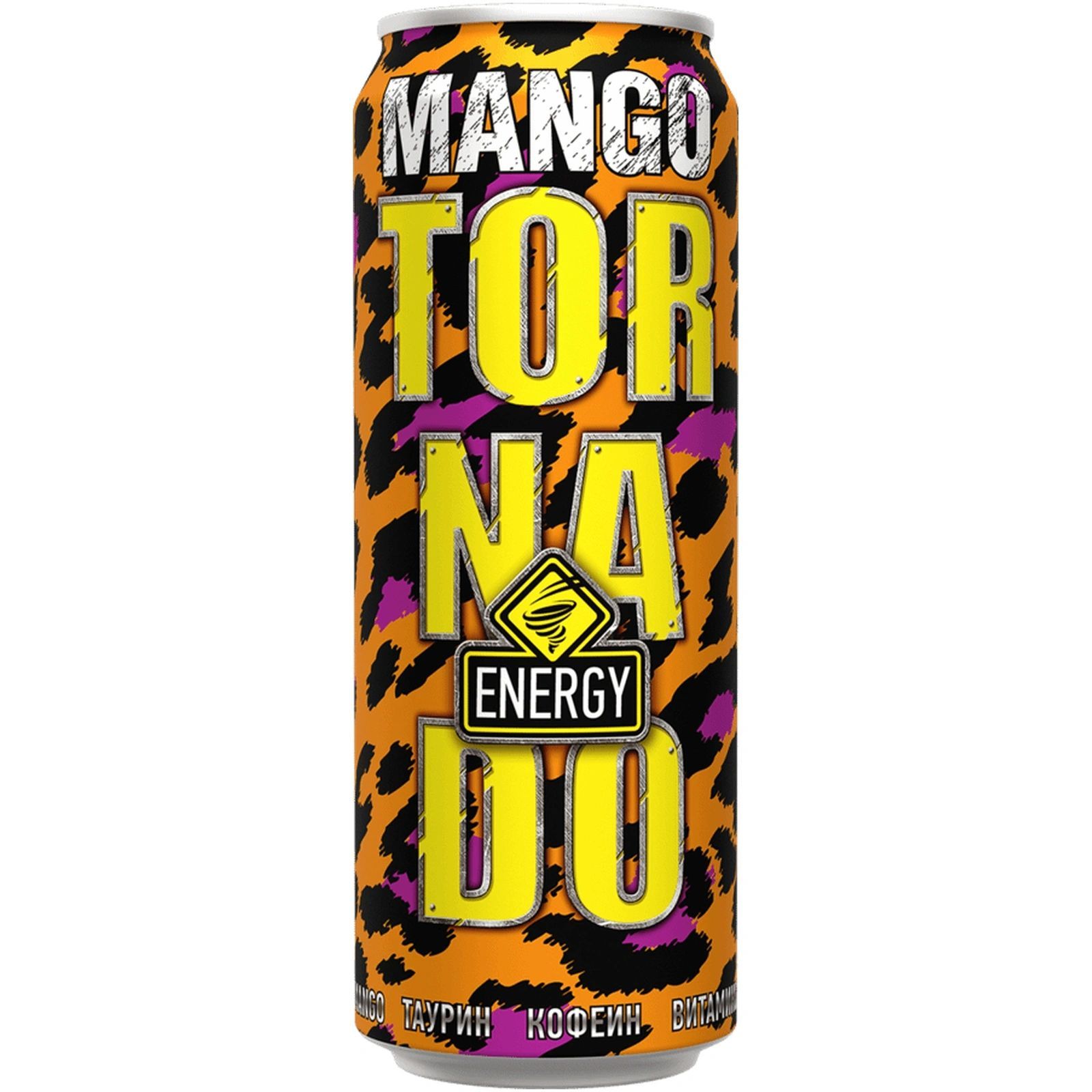 Напиток энергетический TORNADO <b>Energy</b> <b>Mango</b> тонизирующий газированный, беза...