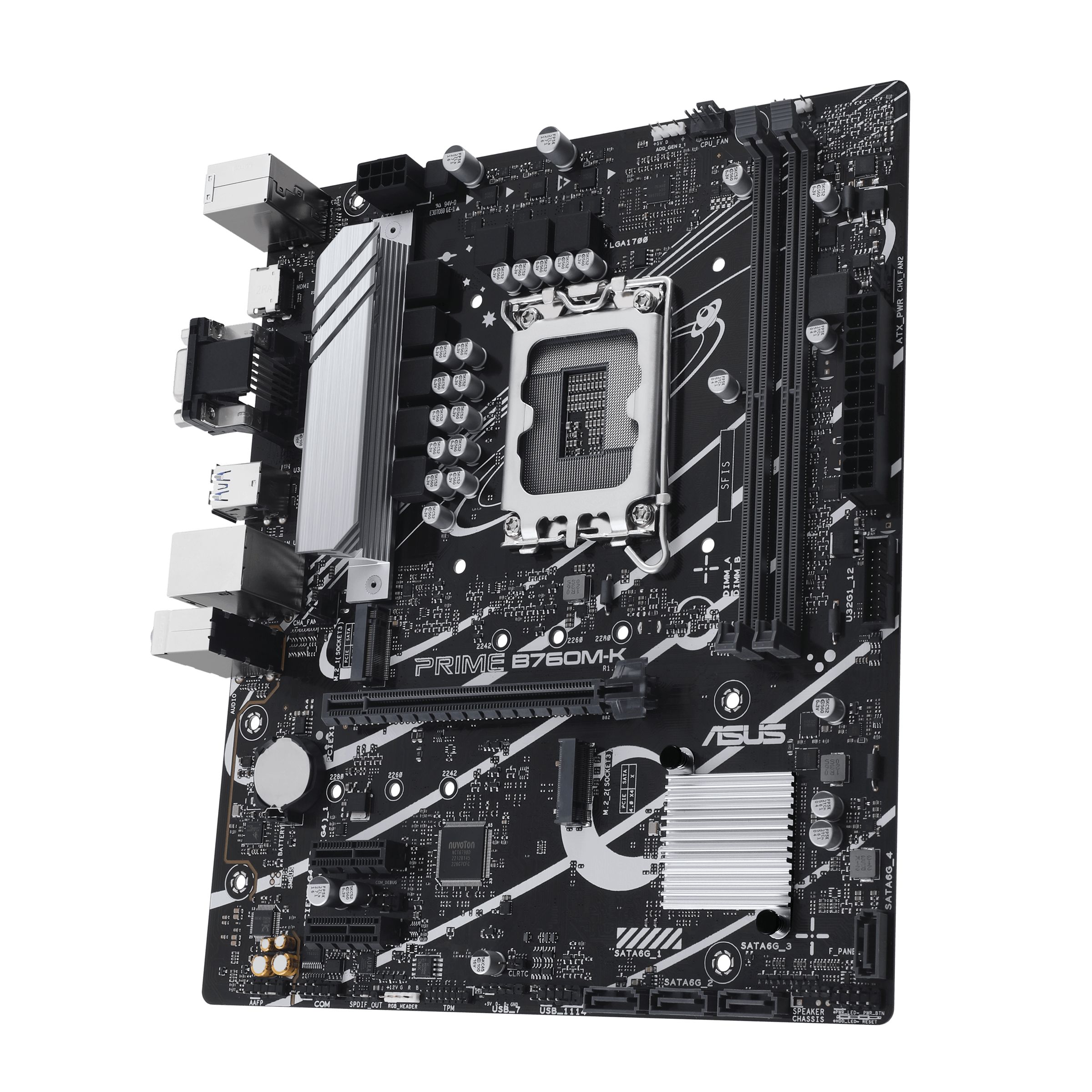 Материнская плата ASUS PRIME B760M-K (LGA1700/B760/2xDDR5/mATX/VGA, HDMI) (90MB1FI0-M0EAY0)