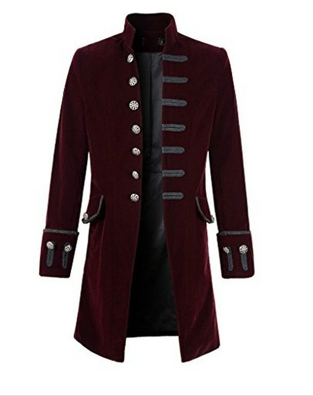 Сюртук. Винтажное пальто Готика мужское. Mens Gothic Steampunk Coat Military Victorian Trench Vintage Coat. Gothic жакет мужской. ДЕМИКОТОНОВЫЙ сюртук.