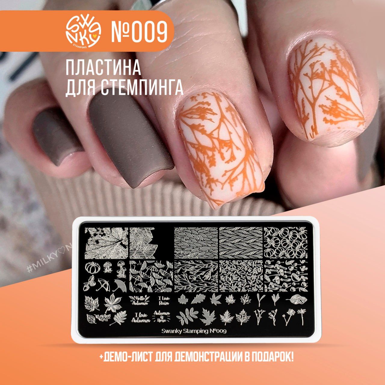 Пластина Swanky Stamping 09