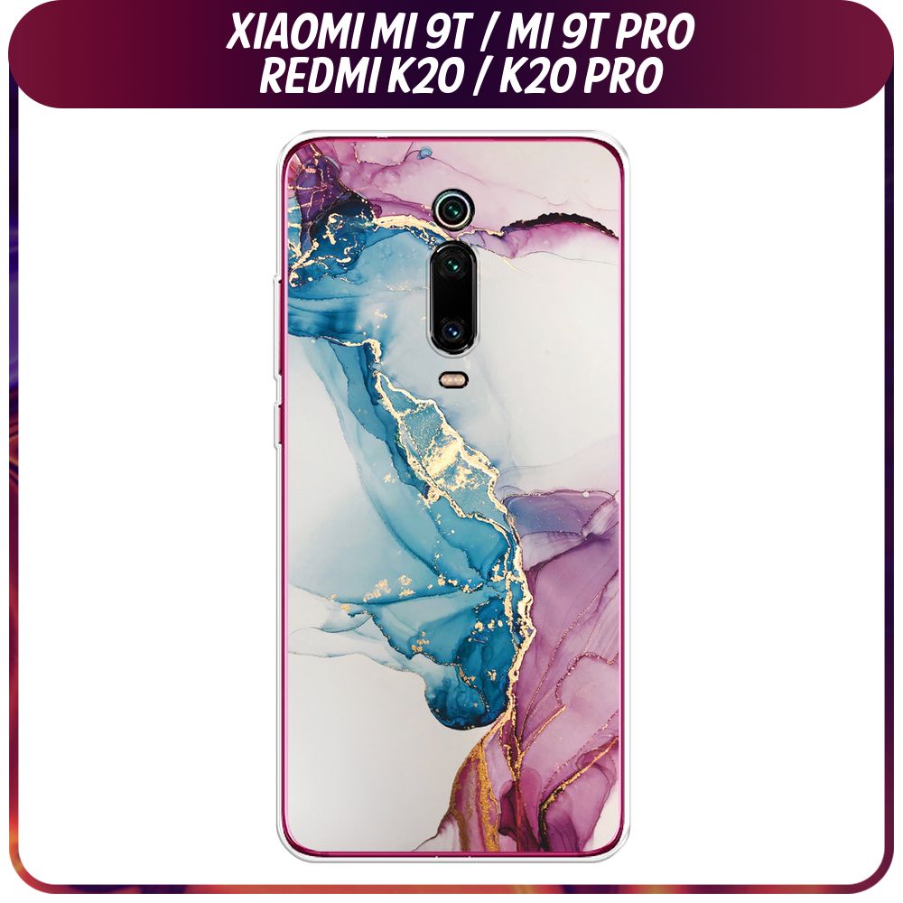 СиликоновыйчехолнаXiaomiRedmiK20/K20Pro/XiaomiMi9T/9TPro/СяомиРедмиК20-"Розовыеразводырисунок"