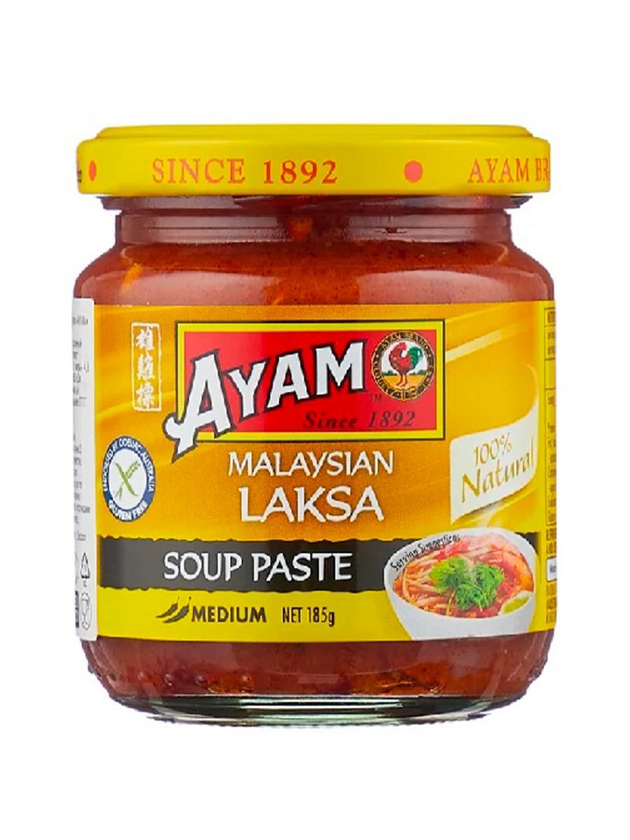 Соус Лакса Malaysian Laksa Soup Paste Ayam 185 гр.,ЭксИм Пасифик