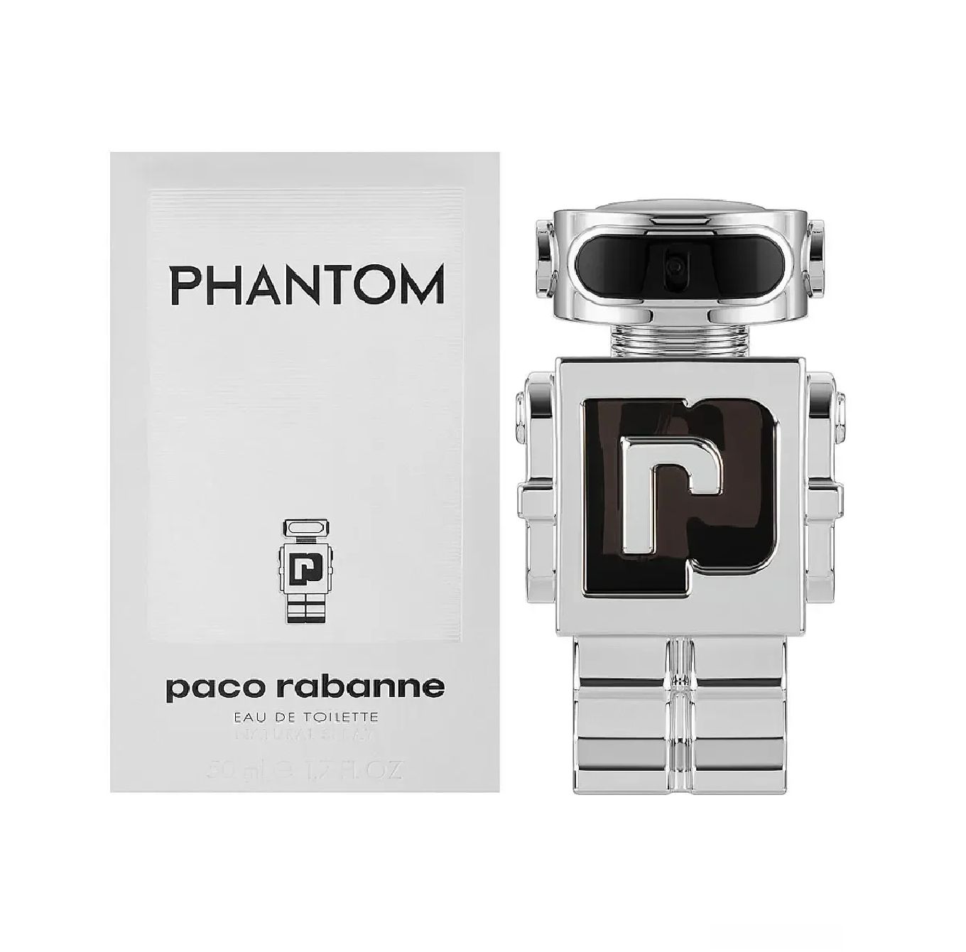 Парфюмерная вода Paco Rabanne Phantom серебряный Пако Рабан Фантом,  Туалетная вода для мужчин, 100 мл Вода парфюмерная 100 мл (1295627985)