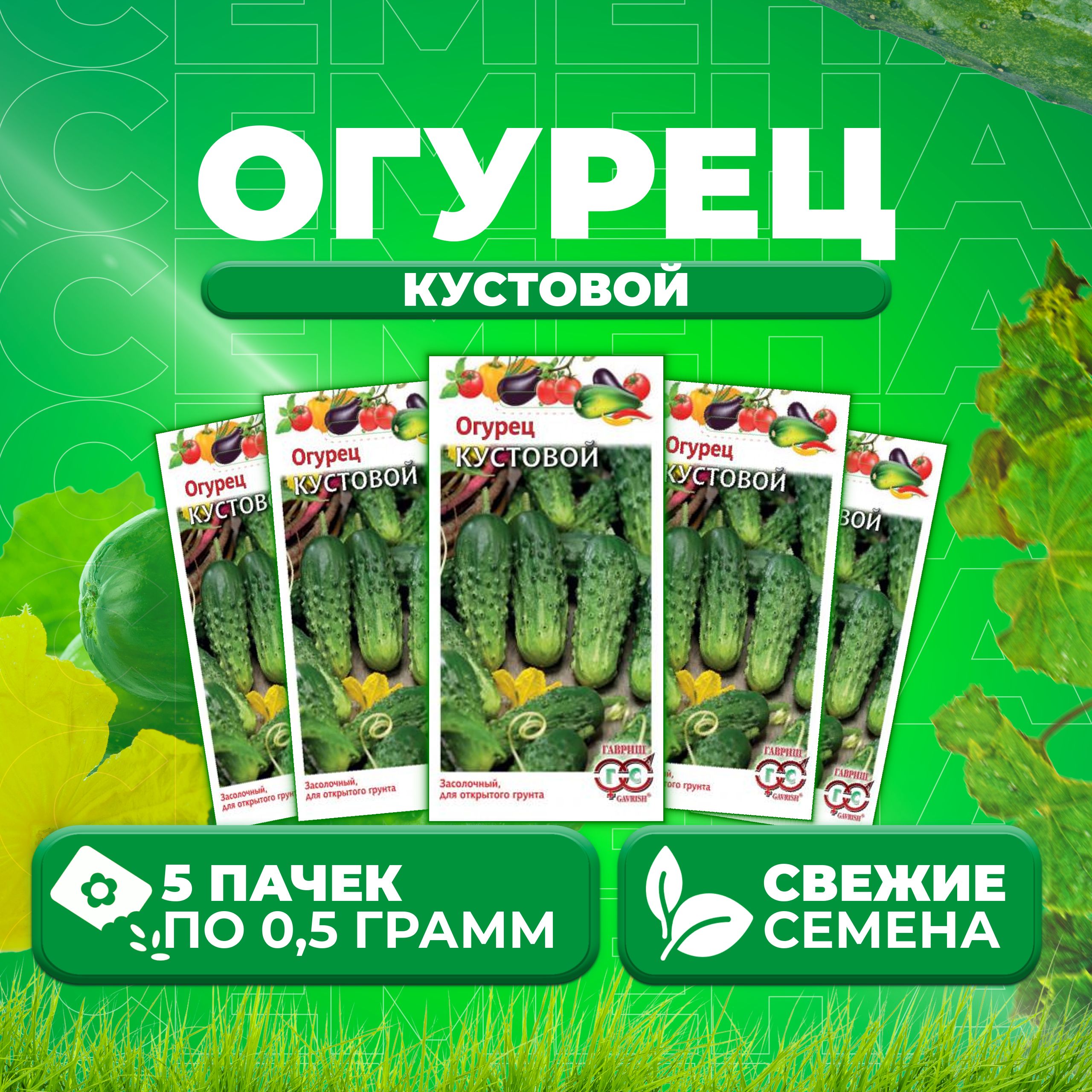 Купить Семена Огурцов Кустовой