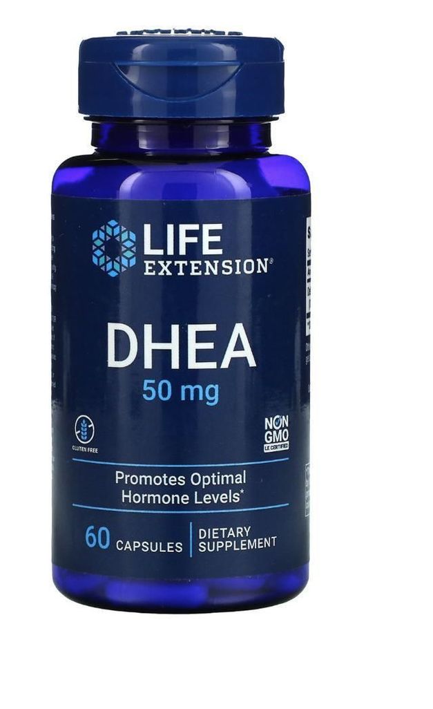 Life Extension, DHEA, 50 мг, 60 капсул