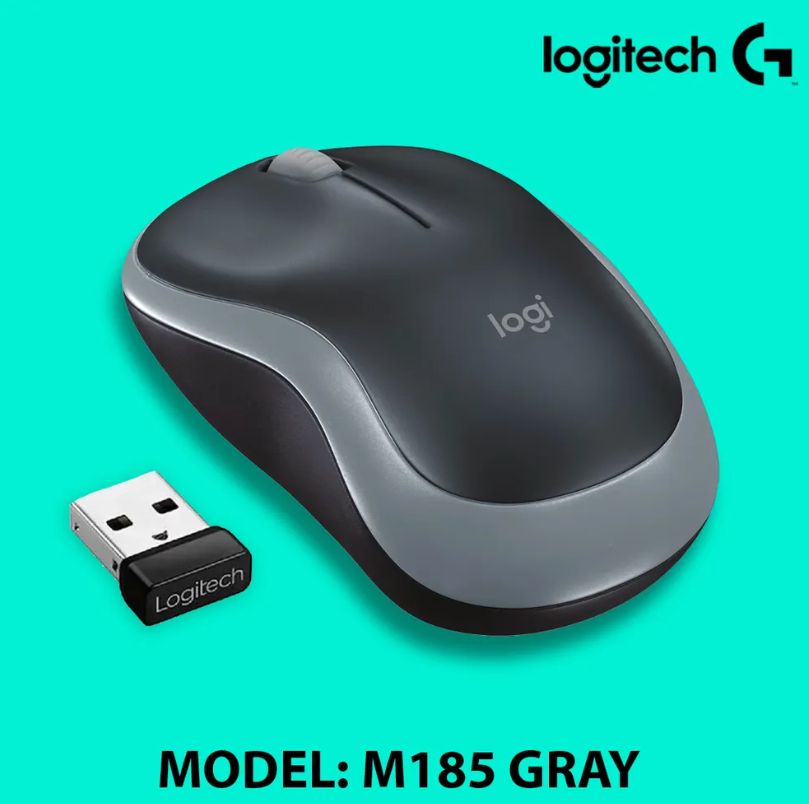 МышьбеспроводнаяLogitechM185Gray