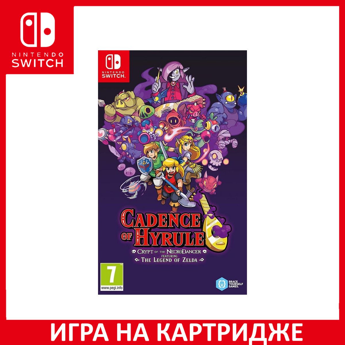 Игра Cadence of Hyrule Crypt of the NecroDancer Switch Картридж на Nintendo Switch