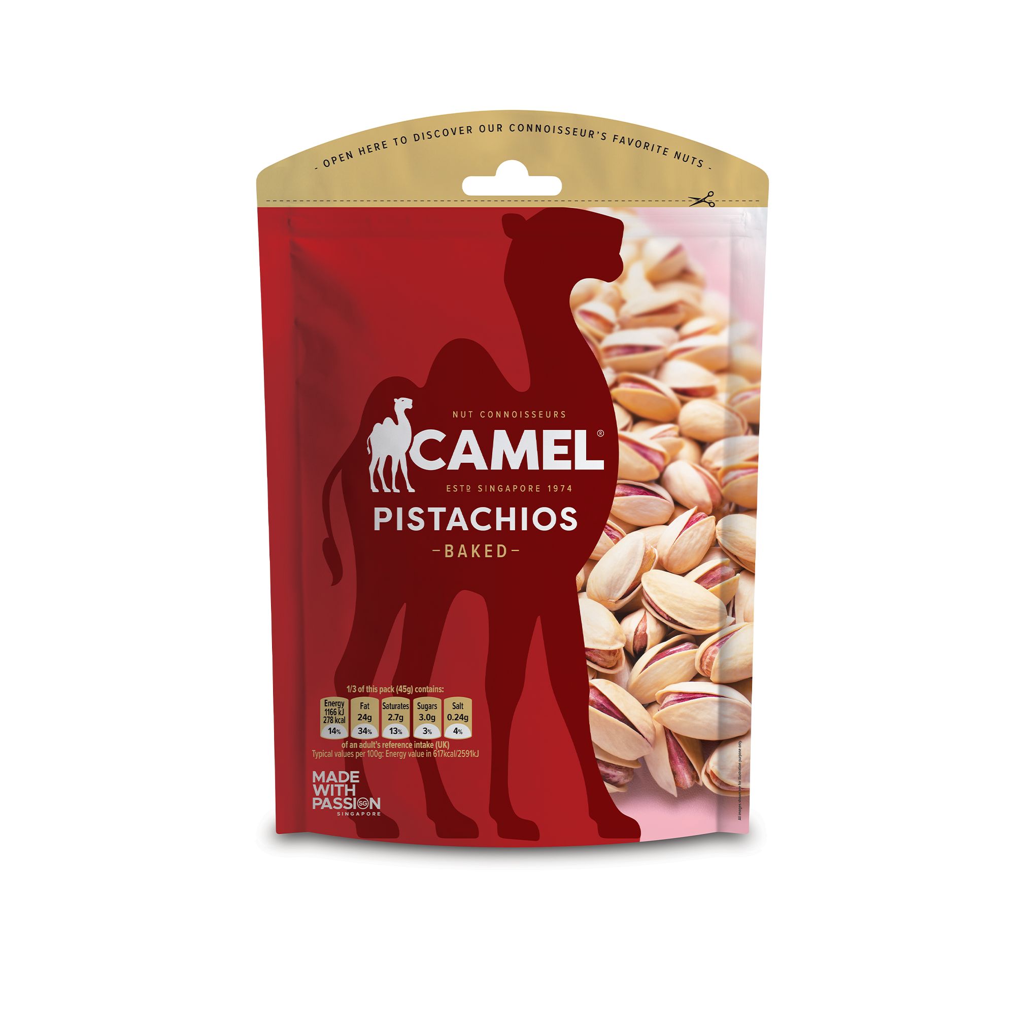 ФисташкипеченыесоленыепремиумCamel,135гр