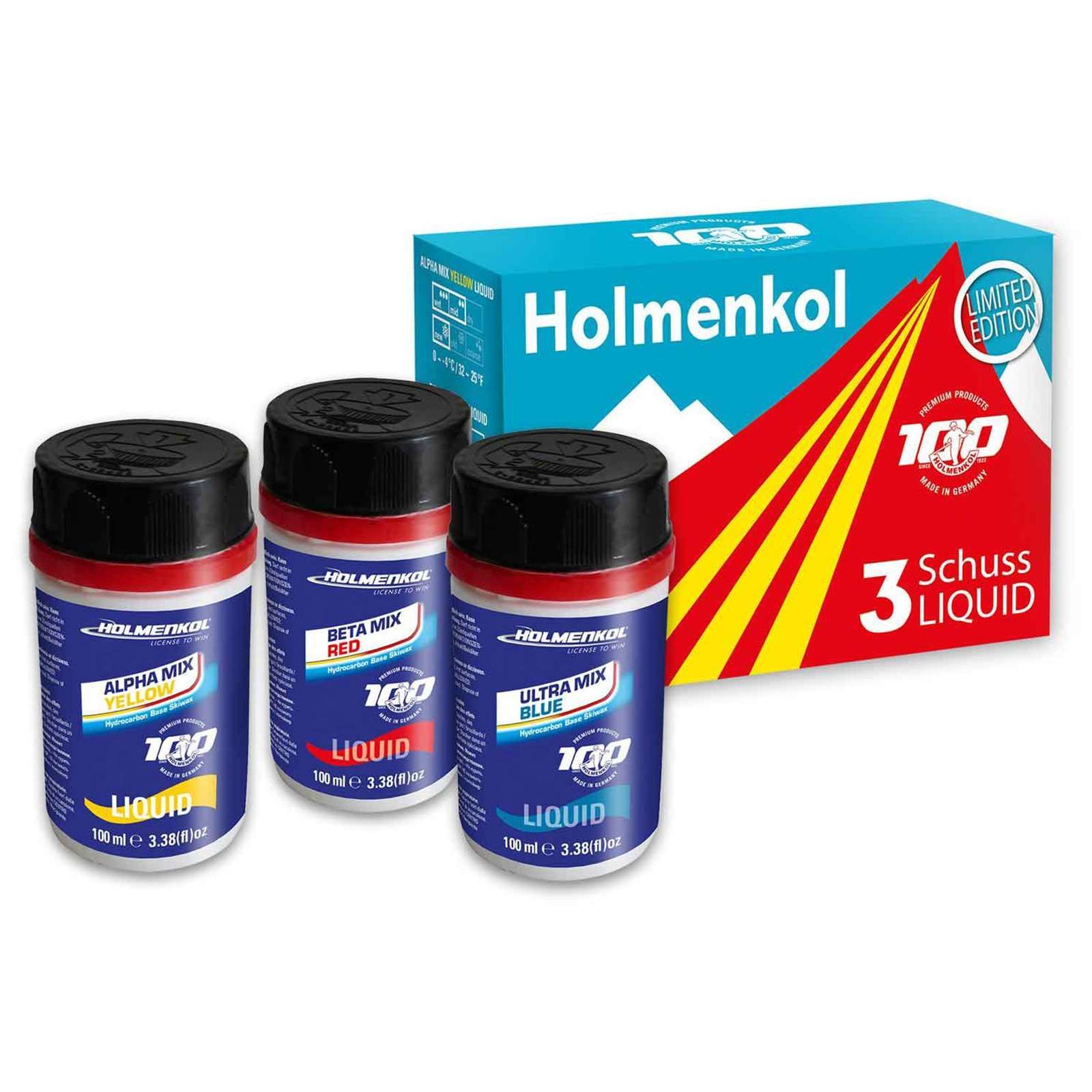 Набор жидких парафинов 3 Schuus Liquid Yellow, Red, Blue, 3x100 мл