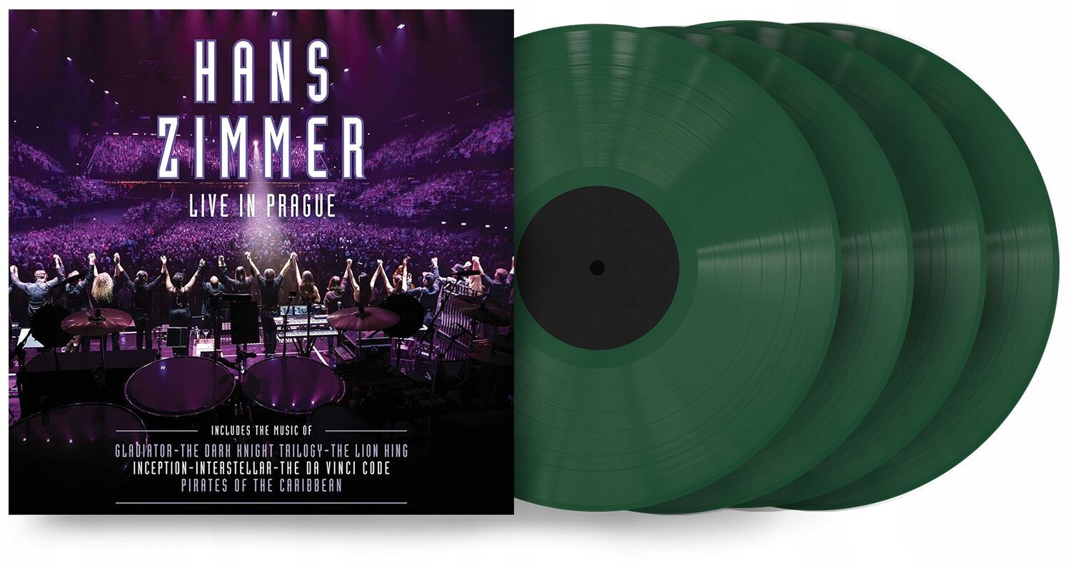 Винил Hans Zimmer - Live In Prague 4LP / 4 виниловые пластинки / LTD Green  - купить с доставкой по выгодным ценам в интернет-магазине OZON (1436553943)