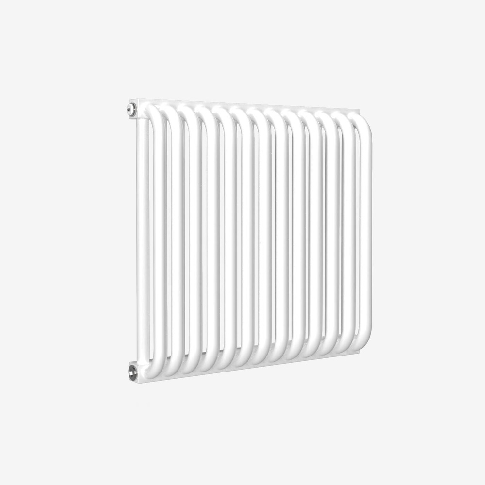 Трубчатый радиатор КЗТО РС 2-500, 8 секций, боковое, цвет белый  #1
