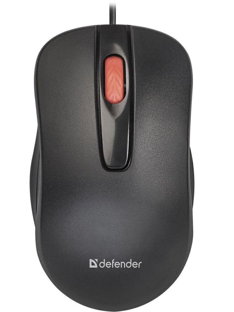 Мышь проводная Defender Point MM-756 компьютерная оптическая,черная, 3 кнопки, 1000 dpi,с силиконовым #1