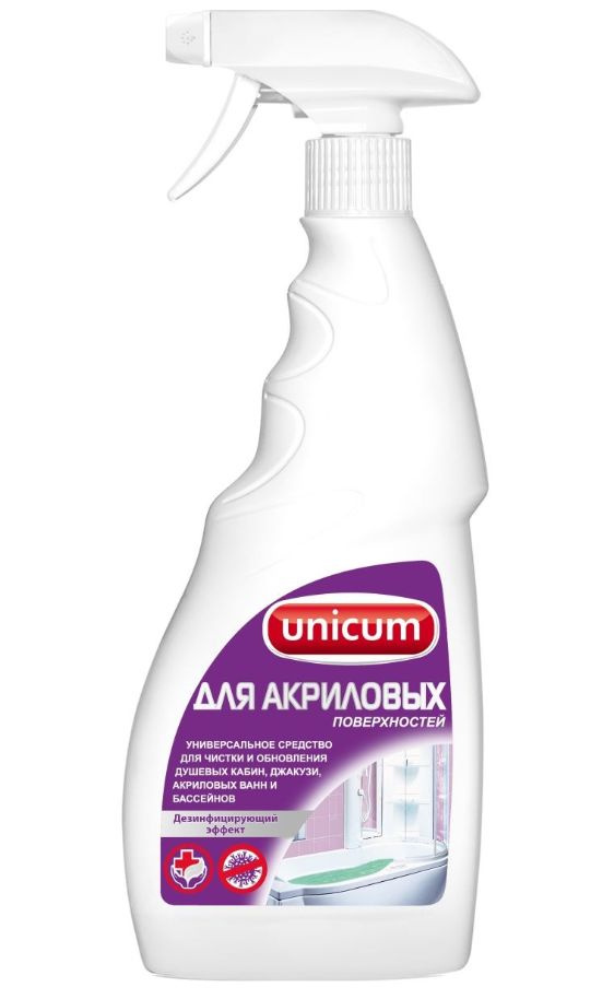 UNiCUM Средство для чистки акриловых поверхностей 500 мл с распылителем  #1