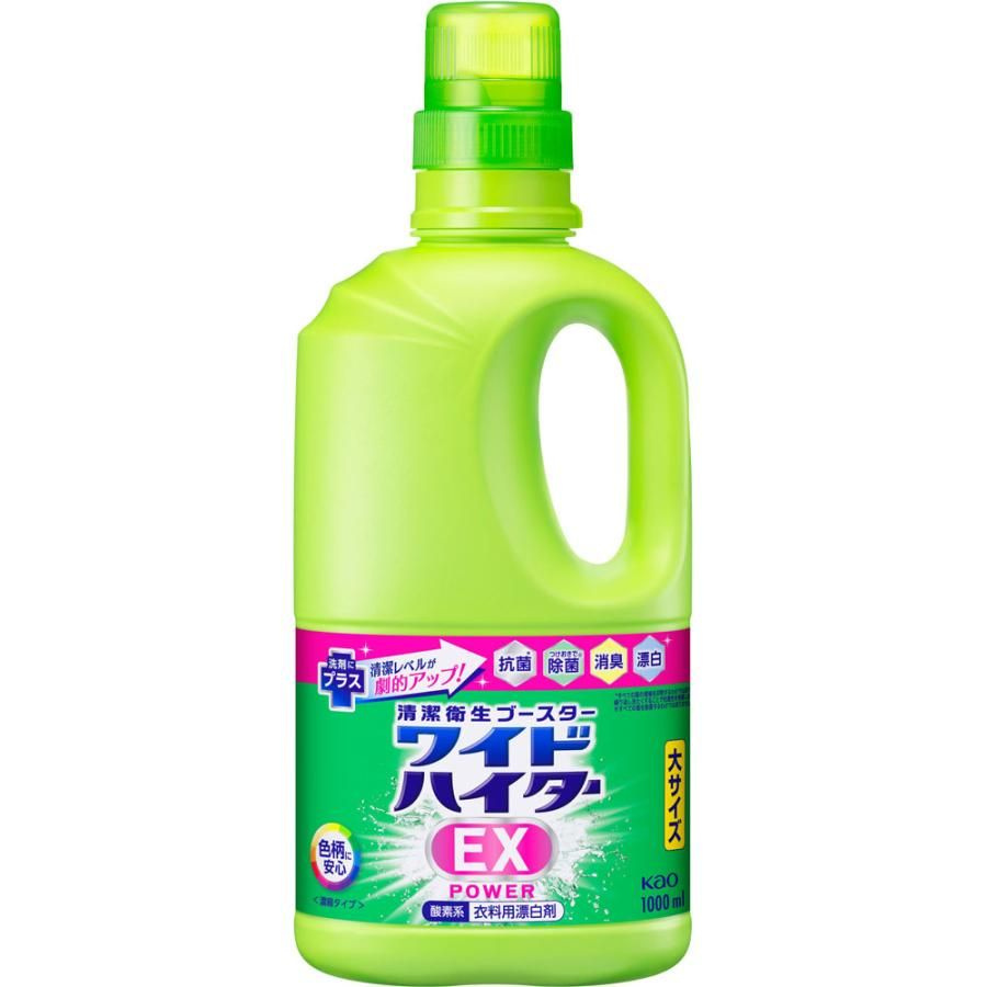 KAO Wide Haiter EX Power Пятновыводитель жидкий кислородный для цветного белья бутылка 1000 мл  #1