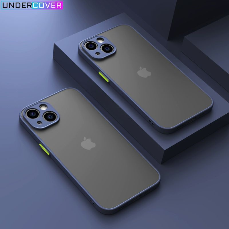 Чехол Matte Light для iPhone 13 с защитой камеры, темно-синий / Матовый чехол на Айфон 13 с покрытием #1