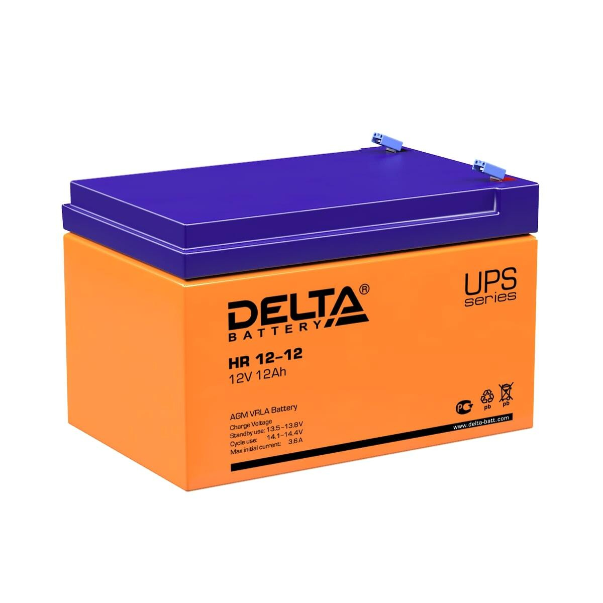 Гелевый аккумулятор DELTA HR 12-12 —  в е  с .