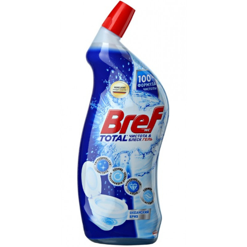 Bref Чистящее средство-гель для унитаза Total Океанский бриз, 700 мл ...
