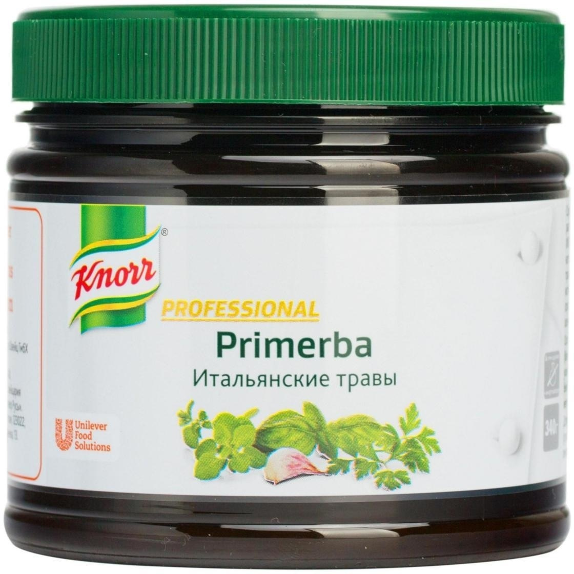 Приправа Knorr Primerba Итальянские травы, в растительном масле, 340 г ...