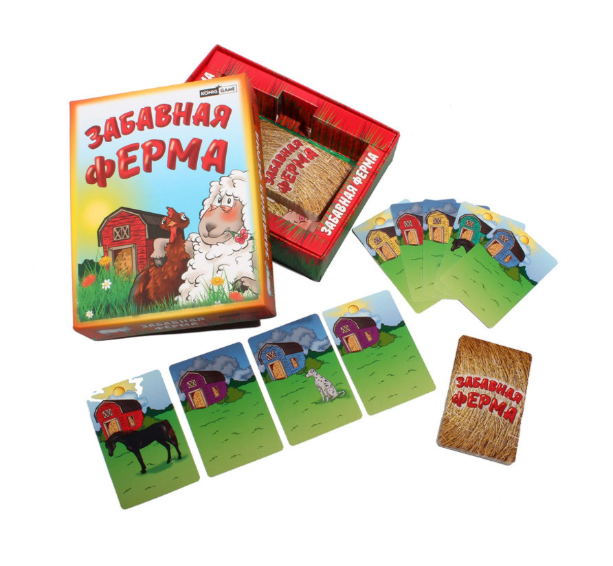 Игра Рыжий кот настольная Забавная ферма, обучающая, тактическая ...