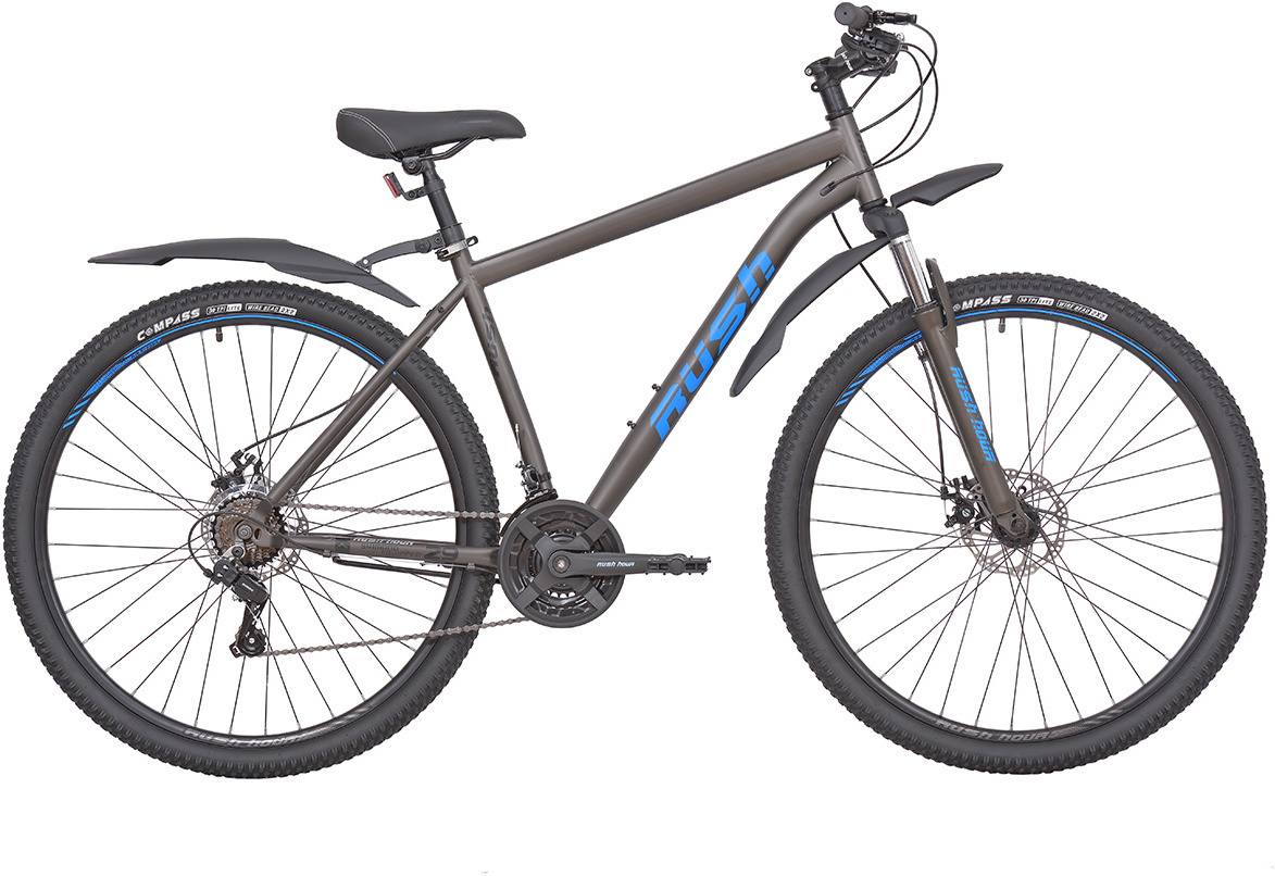 Велосипед 29" 21ск RUSH HOUR RX 905 DISC ST серый рама 19" - купить по ...