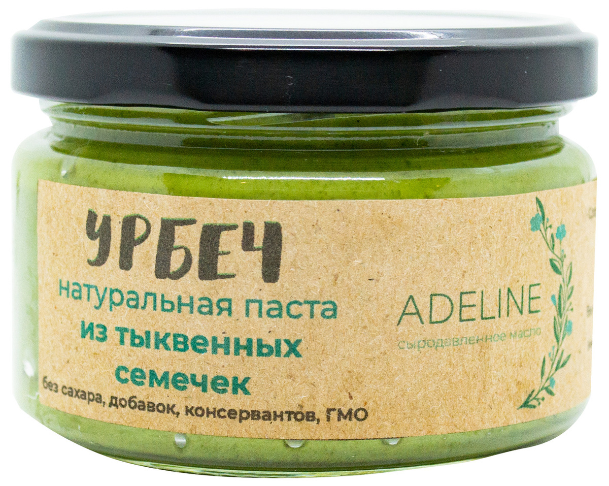 Урбеч из тыквенных семечек, паста тыквенная натуральная без добавок 230 ...