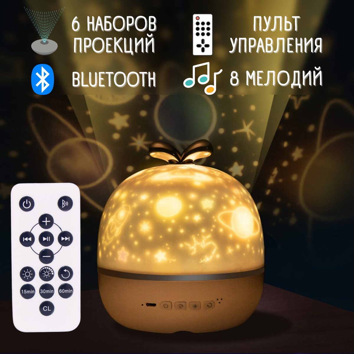 Проектор Ночник 2 В 1 Новый Год Проектор Ночник 2 В 1 Новый Год