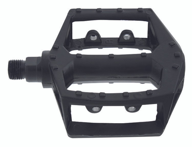 Педали для велосипеда алюминиевые литые широкие черные — купить в ...