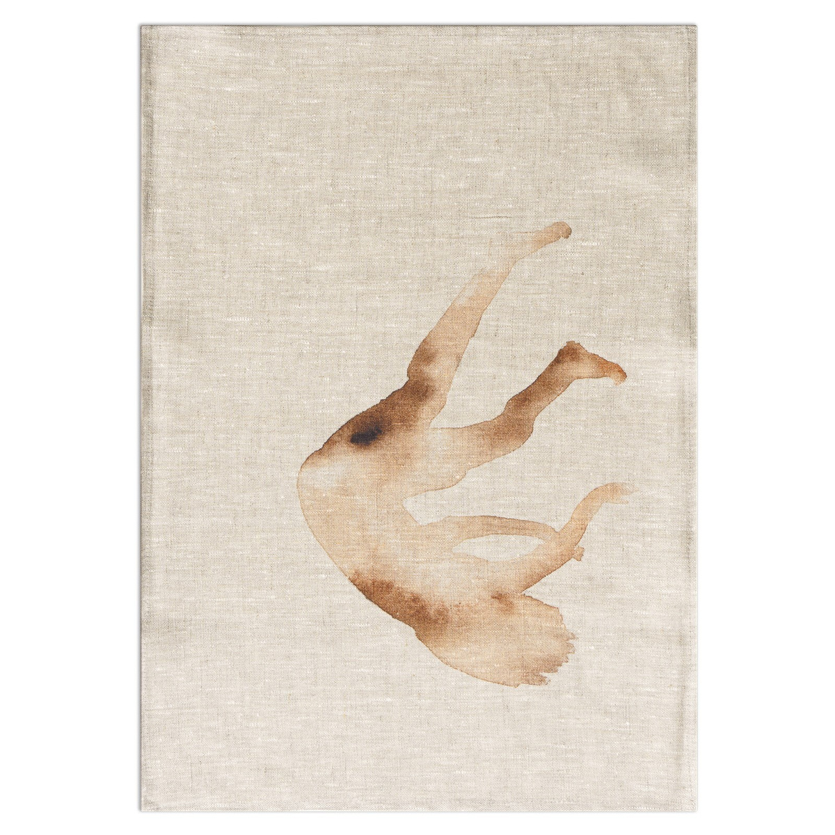 Полотенце кухонное Butch Towel из плотного серого льна 50-70 см, Дайверы сновидений 2  #1