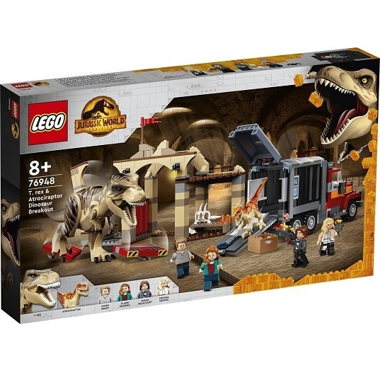 Конструктор LEGO Jurassic World Побег тираннозавра и атроцираптора 76948  #1