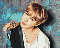 Картина по номерам на подрамнике "Корейская K-POP группа BTS Джей-Хоуп 2", 40x50 см. Спонсорские товары