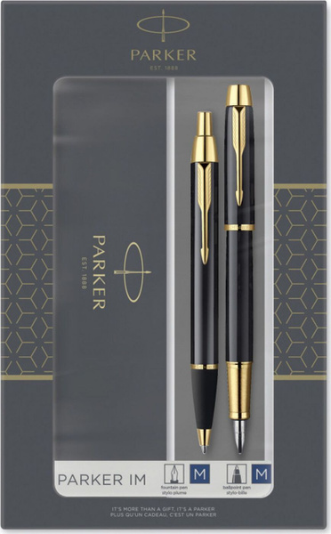 Parker Набор ручек Шариковая, Перьевая, толщина линии: 1 мм, цвет ...