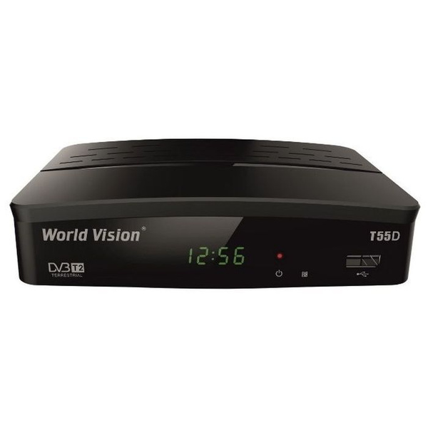 ТВ-тюнер World Vision T55, черный купить по выгодной цене в интернет ...